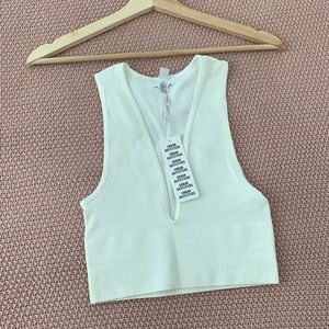 Low V Neck Yoga Top